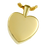 Classic Heart Small Pendant Cremation Jewelry-Jewelry-New Memorials-14K Gold Plating (14K over sterling silver)-Afterlife Essentials