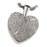 Classic Petite Heart Fingerprint Pendant Cremation Jewelry-Jewelry-New Memorials-Sterling Silver-Afterlife Essentials