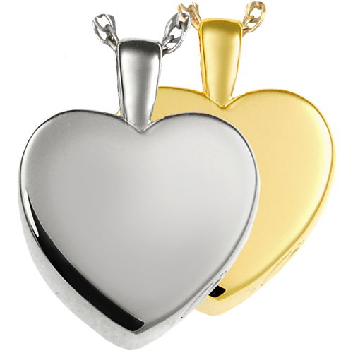 Classic Heart Small Pendant Cremation Jewelry-Jewelry-New Memorials-Afterlife Essentials
