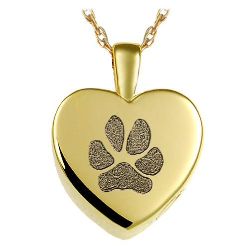 Petite Heart Pawprint Cremation Jewelry-Jewelry-New Memorials-Afterlife Essentials