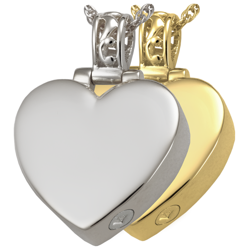 Filigree Bail Heart Pet Cremation Jewelry-Jewelry-New Memorials-Afterlife Essentials