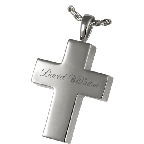 Medium Cross Pendant Cremation Jewelry-Jewelry-New Memorials-Afterlife Essentials
