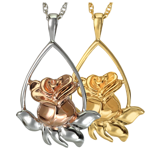 Rose Tear Drop Cremation Jewelry-Jewelry-New Memorials-Afterlife Essentials