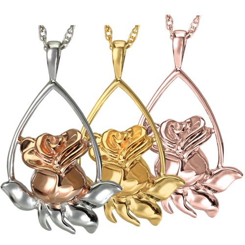 Rose Tear Drop Cremation Jewelry-Jewelry-New Memorials-Afterlife Essentials