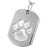 Paw Print Dog Tag Pet Cremation Jewelry-Jewelry-New Memorials-Afterlife Essentials