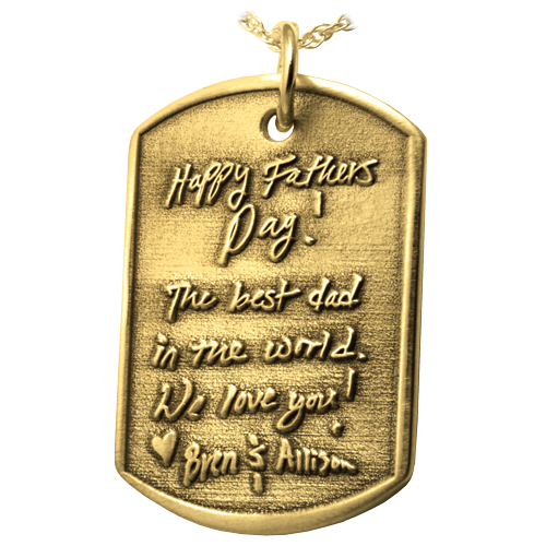 3D Handwriting Dog Tag Remembrance Cremation Jewelry-Jewelry-New Memorials-Afterlife Essentials