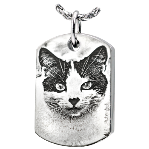 Dog Tag Pet Photo Pendant Cremation Jewelry-Jewelry-New Memorials-Afterlife Essentials