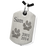 B&B Dog Tag 2 Actual Pawprints Cremation Jewelry-Jewelry-New Memorials-Afterlife Essentials