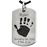 Baby Handprint on Dog Tag Flat Charm Memorial Jewelry-Jewelry-New Memorials-Stainless Steel-Afterlife Essentials
