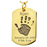 Baby Handprint on Dog Tag Flat Charm Memorial Jewelry-Jewelry-New Memorials-14K Solid Yellow Gold (allow 4-5 weeks)-Afterlife Essentials