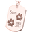 B&B Dog Tag 2 Actual Pawprints Cremation Jewelry-Jewelry-New Memorials-Afterlife Essentials