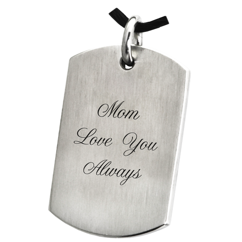 Personalized Dog Tag with Text-Jewelry-New Memorials-Afterlife Essentials