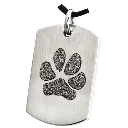 B&B Dog Tag Actual Pawprint Cremation Jewelry-Jewelry-New Memorials-Afterlife Essentials