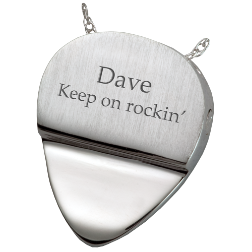 Photo Engraved Guitar Pick Pendant Cremation Jewelry-Jewelry-New Memorials-Afterlife Essentials