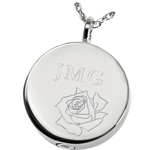 Simple Round Cremation Jewelry-Jewelry-New Memorials-Afterlife Essentials