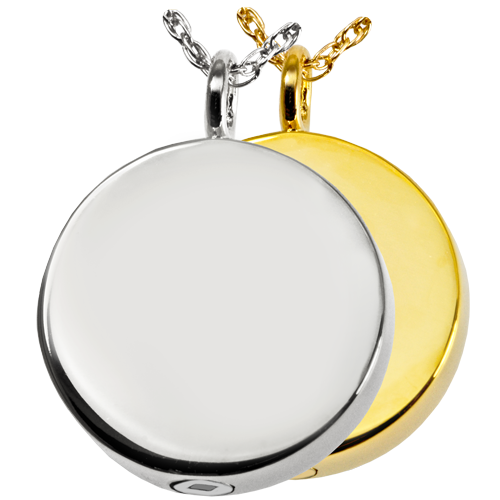 Simple Round Cremation Jewelry-Jewelry-New Memorials-Afterlife Essentials