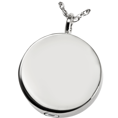 Simple Round Cremation Jewelry-Jewelry-New Memorials-Afterlife Essentials