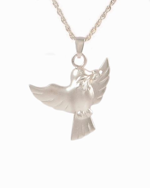 Sterling Silver Flying Dove Cremation Jewelry-Jewelry-Cremation Keepsakes-Afterlife Essentials