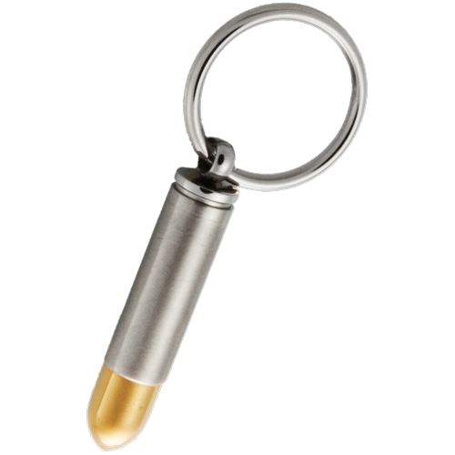 Two - Tone Bullet Cremation Keychain-Jewelry-New Memorials-Afterlife Essentials