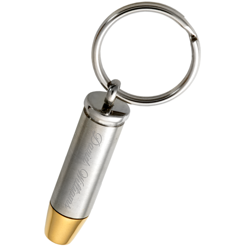 Two - Tone Warhead Bullet Cremation Keychain-Jewelry-New Memorials-Afterlife Essentials