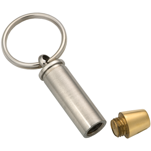 Two - Tone Warhead Bullet Cremation Keychain-Jewelry-New Memorials-Afterlife Essentials