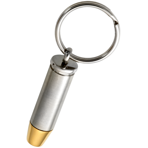 Two - Tone Warhead Bullet Cremation Keychain-Jewelry-New Memorials-Afterlife Essentials