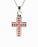 Sterling Silver Cross with Red Stones Cremation Jewelry-Jewelry-Cremation Keepsakes-Afterlife Essentials