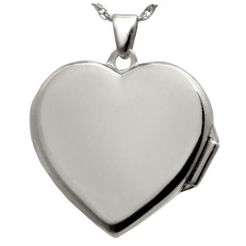 Heart Double Photo Locket Fingerprint Pendant Memorial Jewelry-Jewelry-New Memorials-Afterlife Essentials
