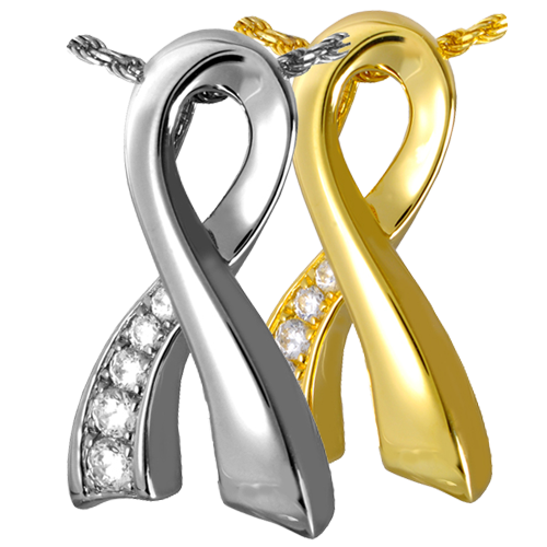Arched Memorial Ribbon Cremation Jewelry-Jewelry-New Memorials-Afterlife Essentials