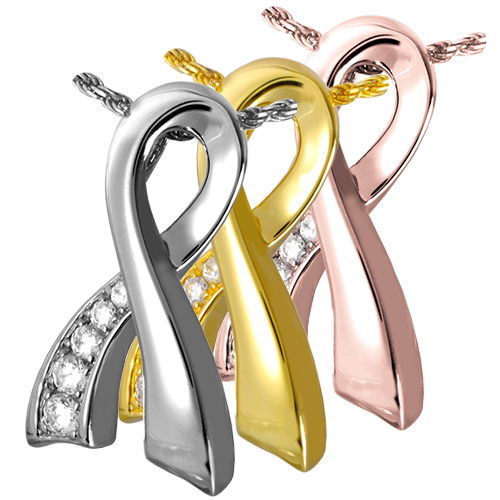 Arched Memorial Ribbon Cremation Jewelry-Jewelry-New Memorials-Afterlife Essentials