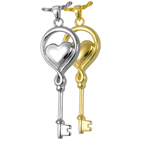 Key To My Heart Cremation Jewelry-Jewelry-New Memorials-Afterlife Essentials