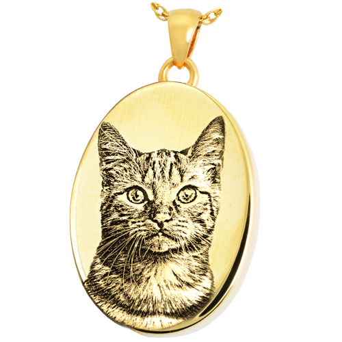 Oval Pet Photo Pendant Cremation Jewelry-Jewelry-New Memorials-Afterlife Essentials