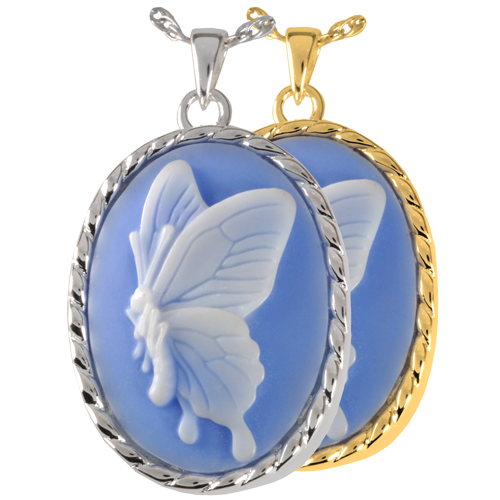 Sky Blue Butterfly Cremation Jewelry-Jewelry-New Memorials-Afterlife Essentials