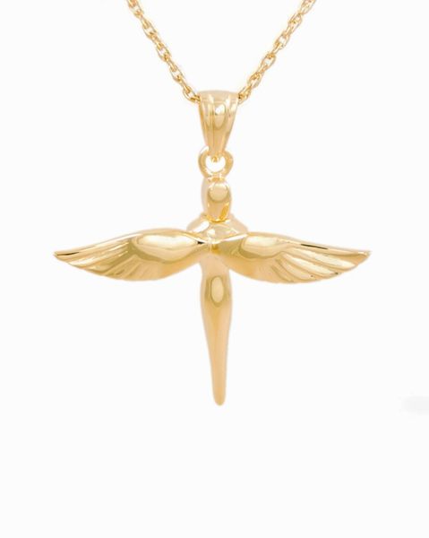 Gold Plated Sparrow Cremation Jewelry-Jewelry-Cremation Keepsakes-Afterlife Essentials