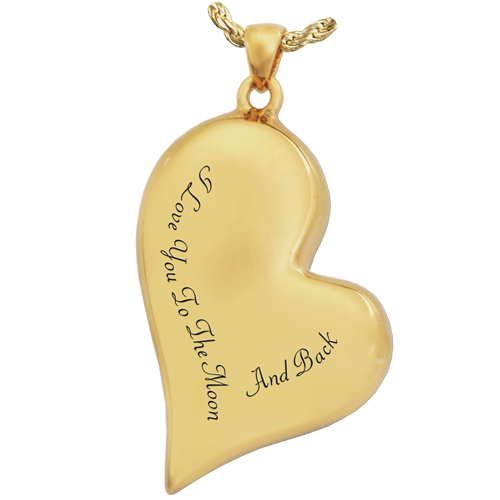 Teardrop Heart with Text Cremation Jewelry-Jewelry-New Memorials-Afterlife Essentials