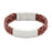 Pewter/Brown Braided Leather Bracelet-Bracelets-Terrybear-Afterlife Essentials