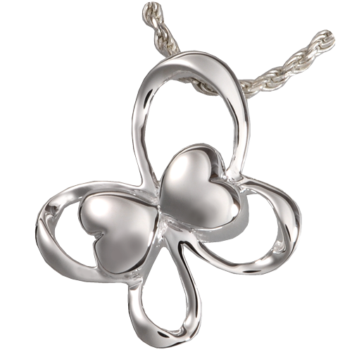 Fluttering Hearts Butterfly Cremation Jewelry-Jewelry-New Memorials-Sterling Silver-Afterlife Essentials