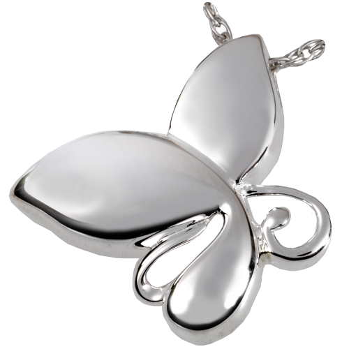 Butterfly Teardrop Pendant Cremation Jewelry-Jewelry-New Memorials-Sterling Silver-Afterlife Essentials