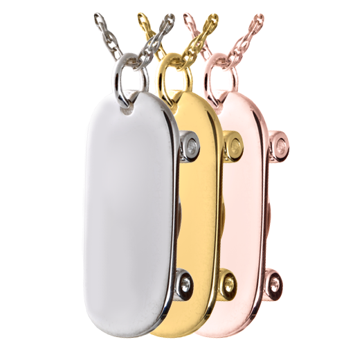 Skateboard Pendant Cremation Jewelry-Jewelry-New Memorials-Afterlife Essentials