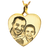 Heart Photo Pendant Cremation Jewelry-Jewelry-New Memorials-14K Solid Yellow Gold (allow 4-5 weeks)-No Chamber (flat)-Afterlife Essentials