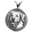 Round Pet 3D Photo Pendant Cremation Jewelry-Jewelry-New Memorials-925 Sterling Silver-Chamber (for ashes)-Afterlife Essentials
