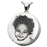 Round 3D Photo Pendant Cremation Jewelry-Jewelry-New Memorials-925 Sterling Silver-Chamber (for ashes)-Afterlife Essentials