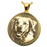 Round Pet 3D Photo Pendant Cremation Jewelry-Jewelry-New Memorials-14K Solid Yellow Gold (allow 4-5 weeks)-Chamber (for ashes)-Afterlife Essentials