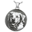 Round Pet 3D Photo Pendant Cremation Jewelry-Jewelry-New Memorials-925 Sterling Silver-No Chamber (flat)-Afterlife Essentials