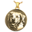 Round Pet 3D Photo Pendant Cremation Jewelry-Jewelry-New Memorials-14K Solid Yellow Gold (allow 4-5 weeks)-No Chamber (flat)-Afterlife Essentials