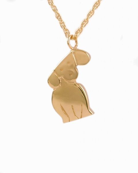 Gold Plated Dog Cremation Jewelry-Jewelry-Cremation Keepsakes-Afterlife Essentials