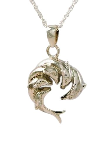 Sterling Silver Circle of Dolphins Cremation Jewelry-Jewelry-Cremation Keepsakes-Afterlife Essentials