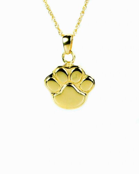 Gold Plated Large Paw Cremation Jewelry-Jewelry-Cremation Keepsakes-Afterlife Essentials