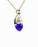 Sterling Silver Dazzling Purple Heart Cremation Jewelry-Jewelry-Cremation Keepsakes-Afterlife Essentials