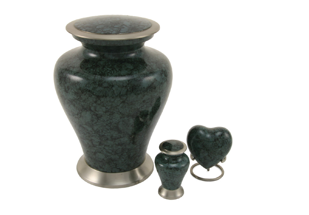 Glenwood Gray Marble Individual Keepsake with velvet bag Cremation Urn-Cremation Urns-Terrybear-Afterlife Essentials